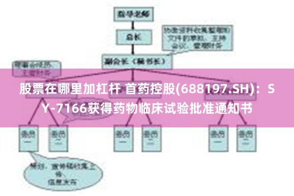 股票在哪里加杠杆 首药控股(688197.SH)：SY-7166获得药物临床试验批准通知书