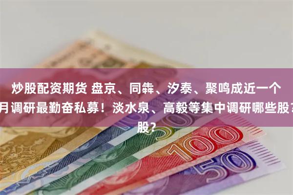 炒股配资期货 盘京、同犇、汐泰、聚鸣成近一个月调研最勤奋私募！淡水泉、高毅等集中调研哪些股？