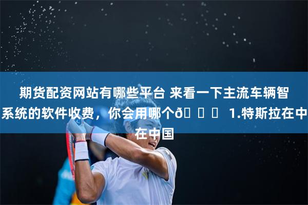 期货配资网站有哪些平台 来看一下主流车辆智驾系统的软件收费，你会用哪个🍉 1.特斯拉在中国