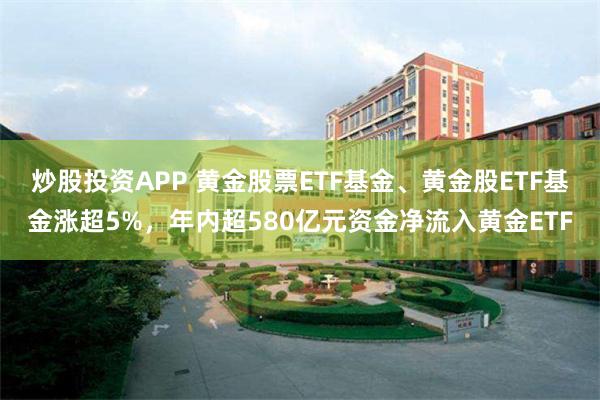 炒股投资APP 黄金股票ETF基金、黄金股ETF基金涨超5%，年内超580亿元资金净流入黄金ETF