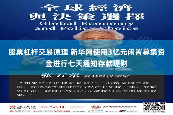 股票杠杆交易原理 新华网使用3亿元闲置募集资金进行七天通知存款理财