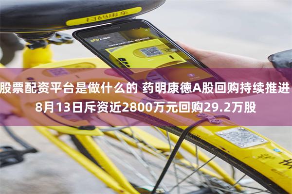 股票配资平台是做什么的 药明康德A股回购持续推进 8月13日斥资近2800万元回购29.2万股