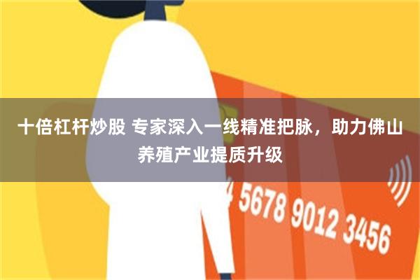 十倍杠杆炒股 专家深入一线精准把脉，助力佛山养殖产业提质升级