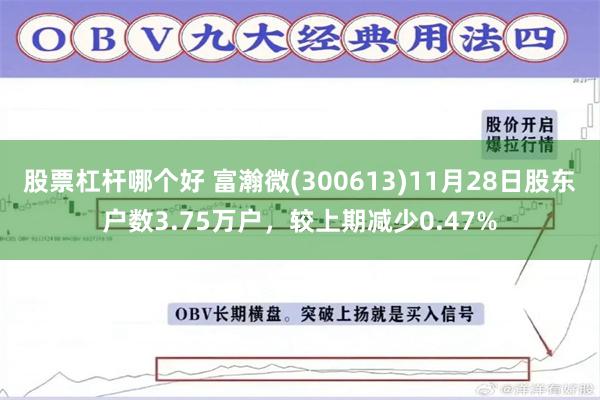 股票杠杆哪个好 富瀚微(300613)11月28日股东户数3.75万户，较上期减少0.47%