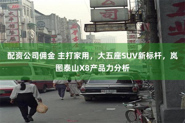 配资公司佣金 主打家用，大五座SUV新标杆，岚图泰山X8产品力分析