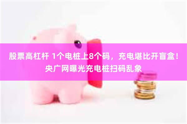 股票高杠杆 1个电桩上8个码，充电堪比开盲盒！央广网曝光充电桩扫码乱象